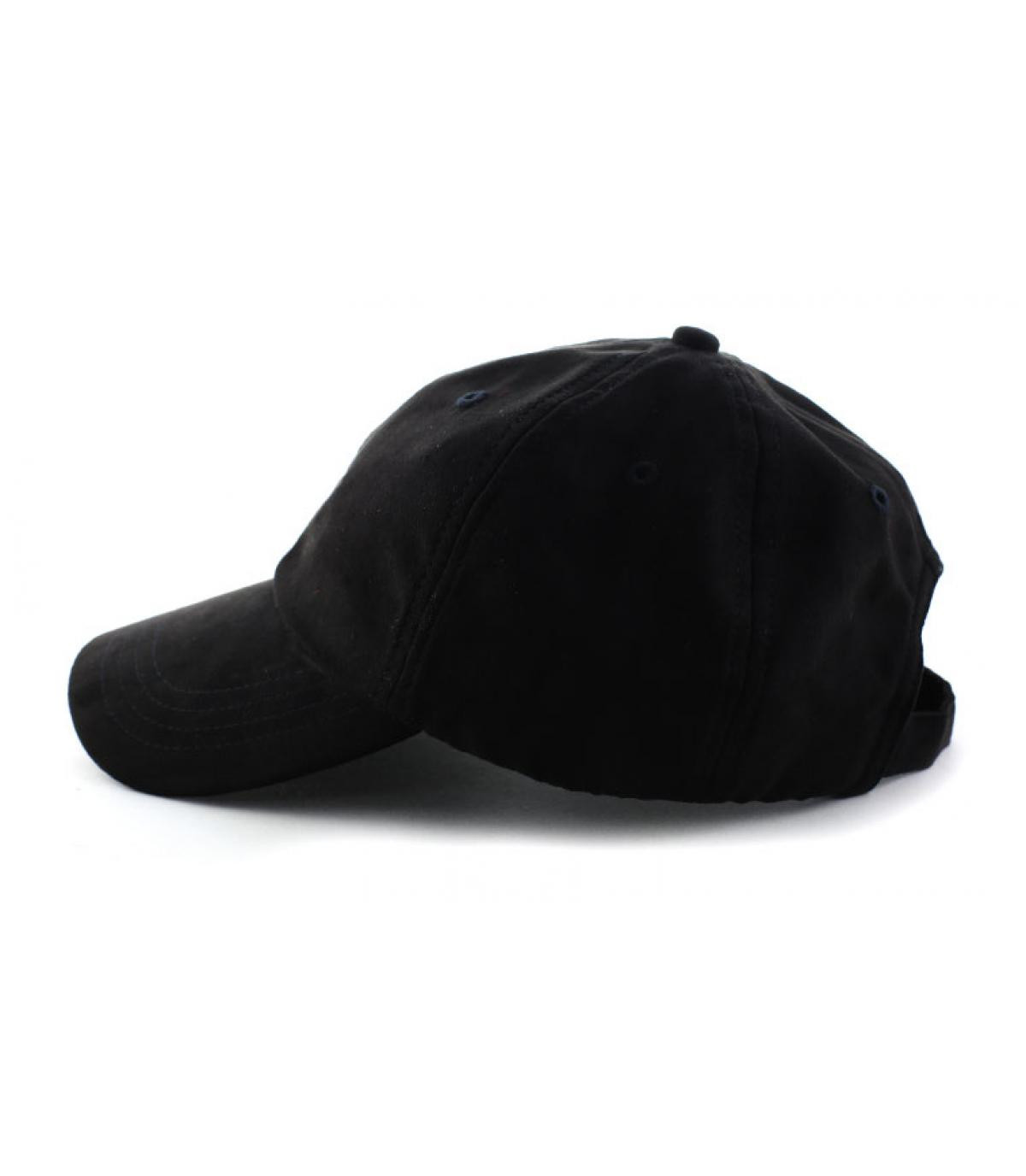 Wrung casquette curve daim noir